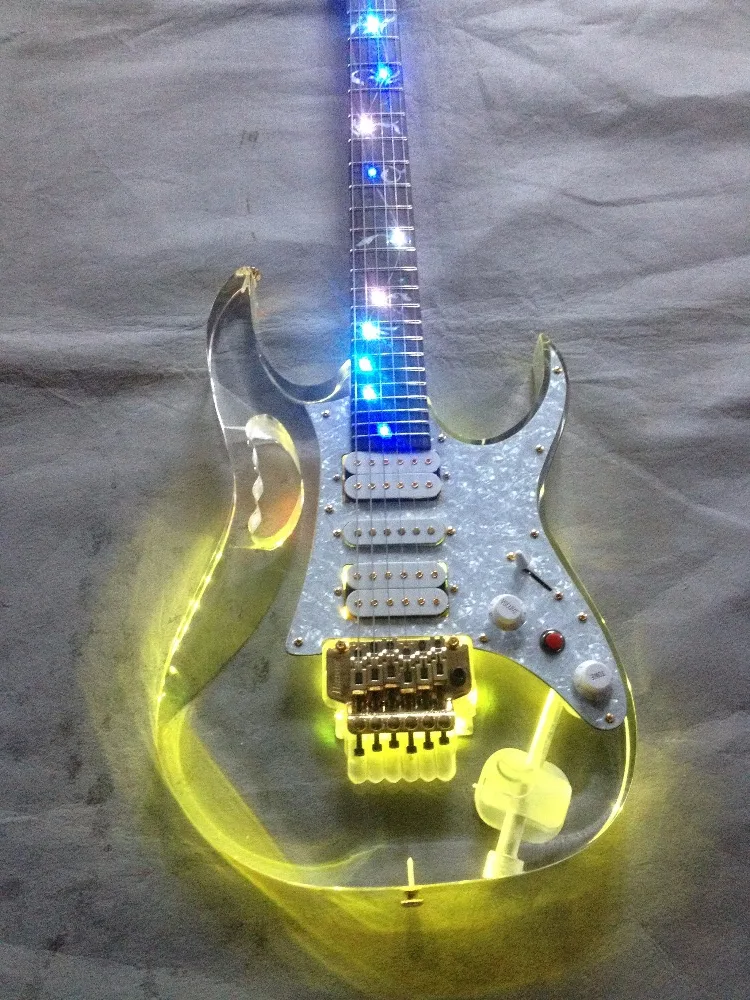 Electric guitar/acrylic guitar with multi-color light/anmiyue can be customized for Chinese electric guitar
Electric guitar/acrylic guitar with multi-color light/anmiyue can be customized for Chinese electric guitar