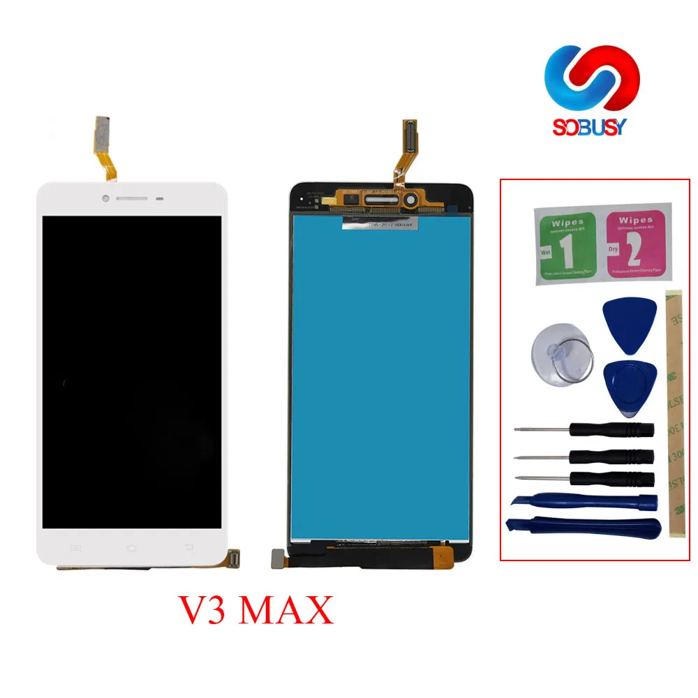 100% протестированный 5 "ЖК дисплей для BBK Vivo V3 Max монитор Pantalla Ecran ЖК сенсорный