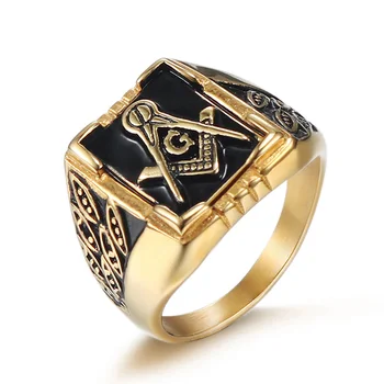 Jing Jiang Stainless Steel Ring Men's Vintage Fashion Masonic Men's Stainless Steel Ring Titanium Steel Domineering Jewelry
Jing Jiang Stainless Steel Ring Men's Vintage Fashion Masonic Men's Stainless Steel Ring Titanium Steel Domineering Jewelry