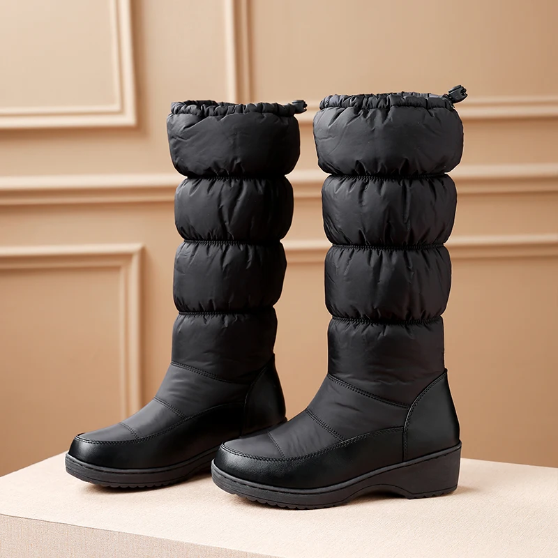 Women Winter Snow Boots genuine leather long winter platform flat boots woman over knee Boots 2019 for women thick fur boots
Women Winter Snow Boots genuine leather long winter platform flat boots woman over knee Boots 2019 for women thick fur boots