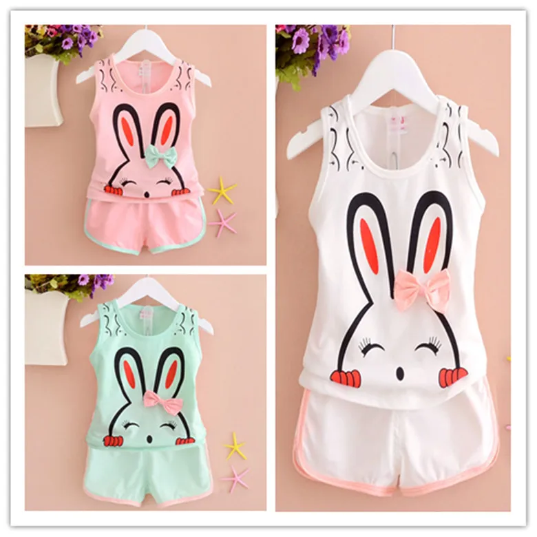 2016Small children summer Bunny shorts casual dress girl baby cartoon 0-3 7 months child suit suit vest
2016Small children summer Bunny shorts casual dress girl baby cartoon 0-3 7 months child suit suit vest