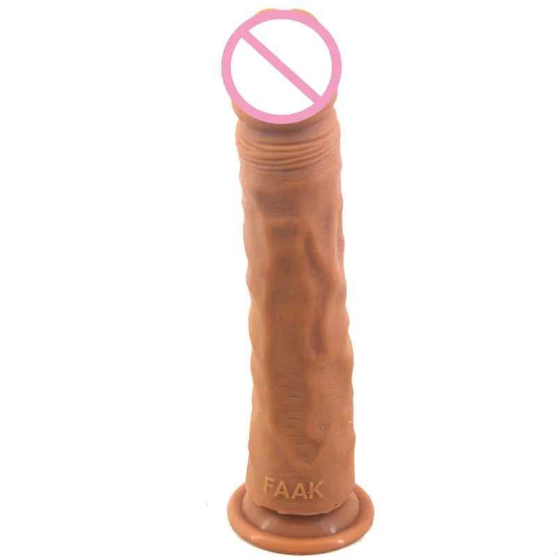 Double layer silicone dildo Realistic glans Suction Cup high elasticity Sexy Toy For Woman Faak Insert Vagina Soft comfortable