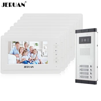 JERUAN 7 inch Video door phone Intercom System Apartment Doorbell intercom 8 Monitors 700TVL IR COMS Camera for 8 Call Button
JERUAN 7 inch Video door phone Intercom System Apartment Doorbell intercom 8 Monitors 700TVL IR COMS Camera for 8 Call Button