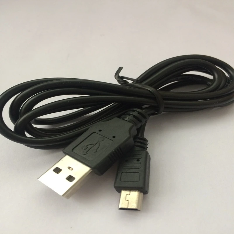 500 шт./лот 1 2 м Мини USB-кабель 5pin Mini USB к USB-кабелю для быстрой зарядки и передачи