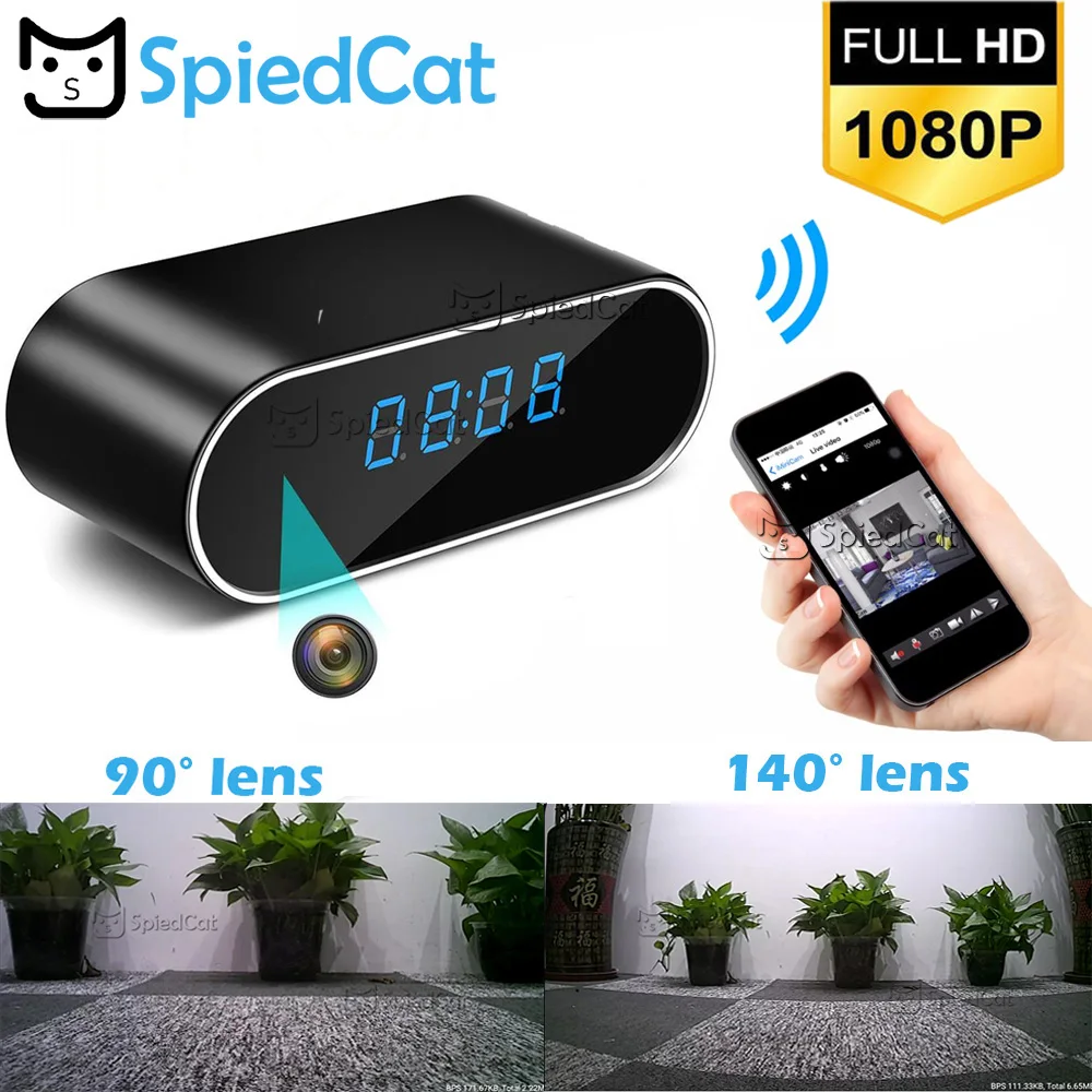 Wireless IR Night Vision 1080P Motion Sensor Table Clock Camera Alarm Setting Mini Camera Wifi DV DVR Small IP Security Webcam
Wireless IR Night Vision 1080P Motion Sensor Table Clock Camera Alarm Setting Mini Camera Wifi DV DVR Small IP Security Webcam