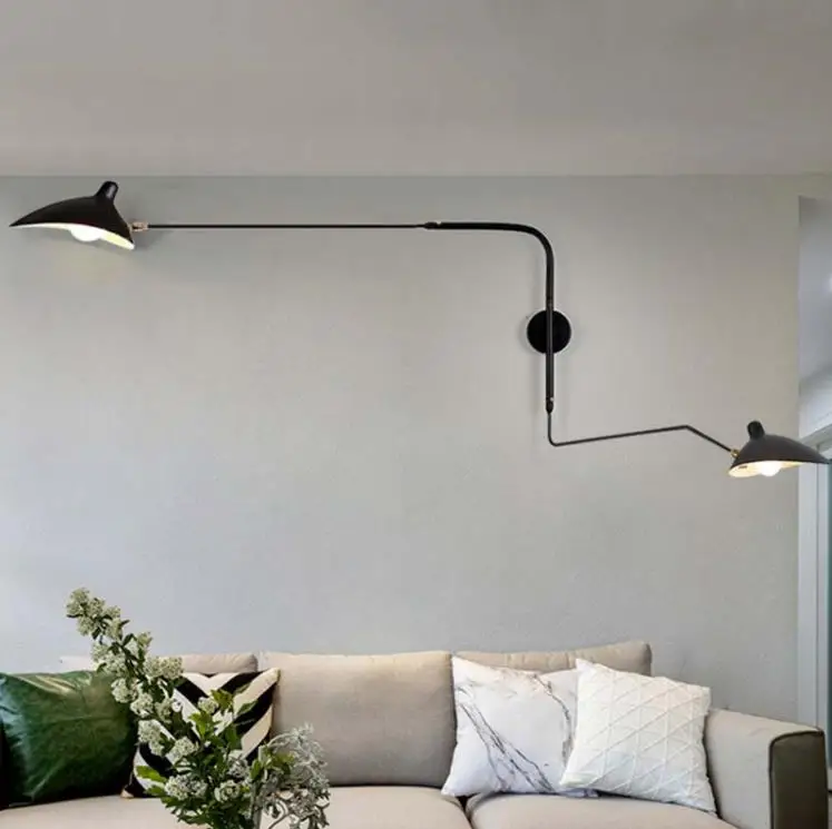 Black White Retro Loft Industrial Vintage Wall Lamps French Designer Rotating Sconce Wall Lights For Home Decoration
Black White Retro Loft Industrial Vintage Wall Lamps French Designer Rotating Sconce Wall Lights For Home Decoration