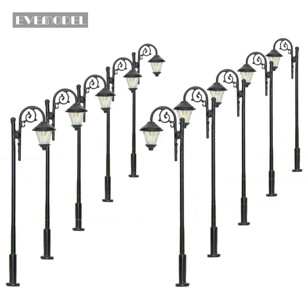 LYM36 10pcs Model Railway Train Lamp Post Street Lights TT N Scale LEDs NEW Building Miniature
LYM36 10pcs Model Railway Train Lamp Post Street Lights TT N Scale LEDs NEW Building Miniature