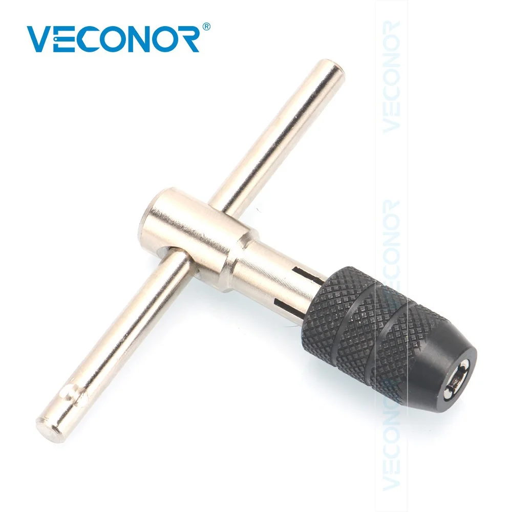 Veconor M3-M6 Adjustable T-Shaped Handle Reamer Screw Extractor Tap Wrench Holder
Veconor M3-M6 Adjustable T-Shaped Handle Reamer Screw Extractor Tap Wrench Holder