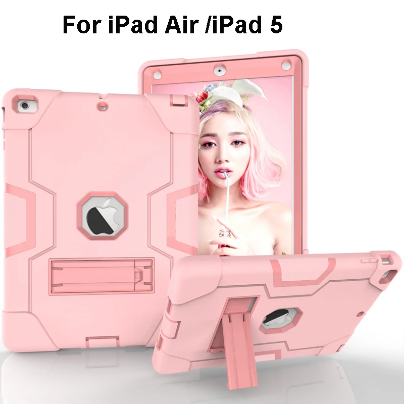 Jiaoyabuy Three Layer Shockproof Case Cover for Apple iPad Air Kids Safe Heavy Duty Silicone Hard Cover For Ipad 5
Jiaoyabuy Three Layer Shockproof Case Cover for Apple iPad Air Kids Safe Heavy Duty Silicone Hard Cover For Ipad 5