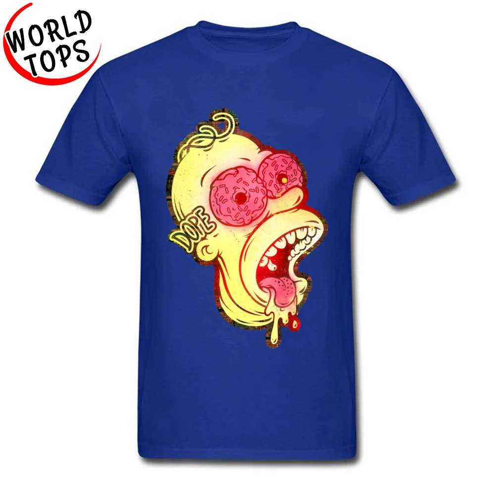 Classic T Shirts Cute O-Neck Excited Pure Cotton Men's Tops & Tees Cool Short Sleeve Tee Shirt Wholesale Excited blue