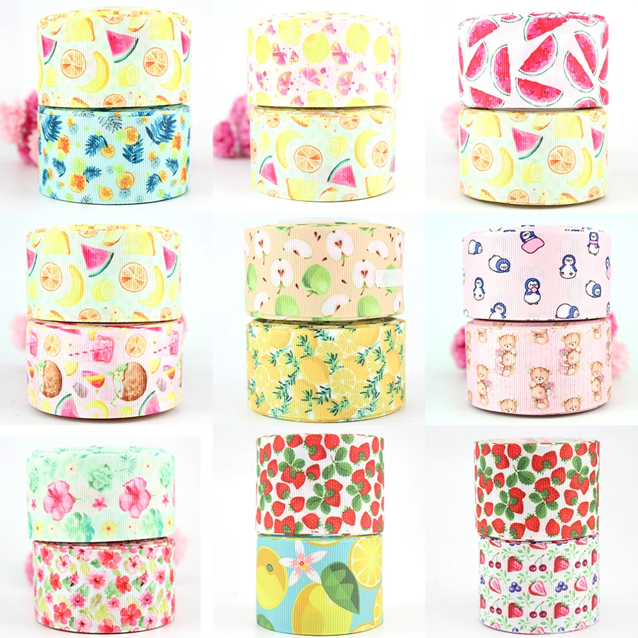 1-1/2" fruit animal summer print grosgrain printed 38mm ribbon mix 20 yards set DIY craft tape wedding decorative ribbons
1-1/2" fruit animal summer print grosgrain printed 38mm ribbon mix 20 yards set DIY craft tape wedding decorative ribbons