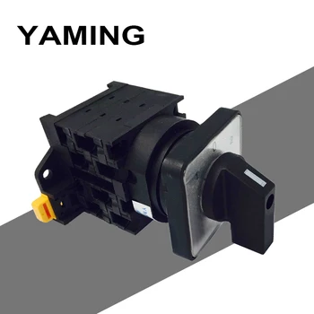 Cam switch DIN rail mounted 3 pole manual switch industrial YMW42-20/3 black 3 poles 20A 12 terminal rotary universal switch
Cam switch DIN rail mounted 3 pole manual switch industrial YMW42-20/3 black 3 poles 20A 12 terminal rotary universal switch