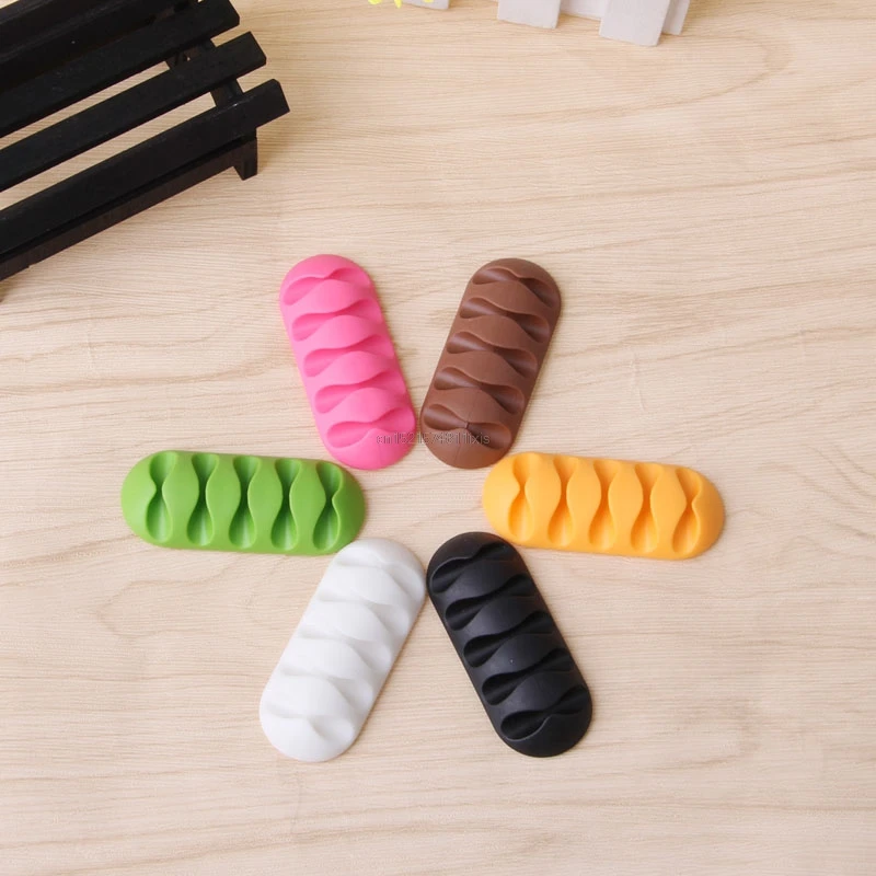 New 5-Clip Unique Earphone Cable Winder Organizer Charger TPR Holder Fixing Device
New 5-Clip Unique Earphone Cable Winder Organizer Charger TPR Holder Fixing Device