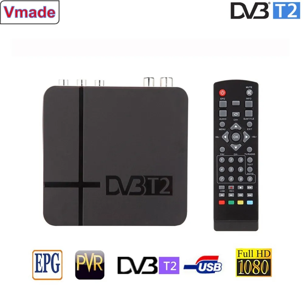 Vmade Digital Terrestrial TV Receiver dvb t2 Bandwidth TV Tuner Receivable H.264 MPEG-4/2 Standard DVB-T/T2 Mini Set Top Box
Vmade Digital Terrestrial TV Receiver dvb t2 Bandwidth TV Tuner Receivable H.264 MPEG-4/2 Standard DVB-T/T2 Mini Set Top Box