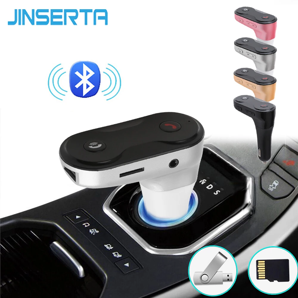JINSERTAR Wireless FM Transmitter Modulator Bluetooth HandsFree Car Kit G7 Charger upgrade AUX Music Mini MP3 Player
JINSERTAR Wireless FM Transmitter Modulator Bluetooth HandsFree Car Kit G7 Charger upgrade AUX Music Mini MP3 Player