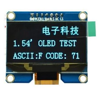 Wholesale 2pcs 1.54 inch 7PIN Blue OLED Module SPD0301 Drive IC IIC / SPI Interface 128*64
Wholesale 2pcs 1.54 inch 7PIN Blue OLED Module SPD0301 Drive IC IIC / SPI Interface 128*64