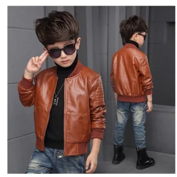 Children's Garment 2018 Autumn New Pattern Solid Color Leather Clothing Children Boys Jacket
Children's Garment 2018 Autumn New Pattern Solid Color Leather Clothing Children Boys Jacket