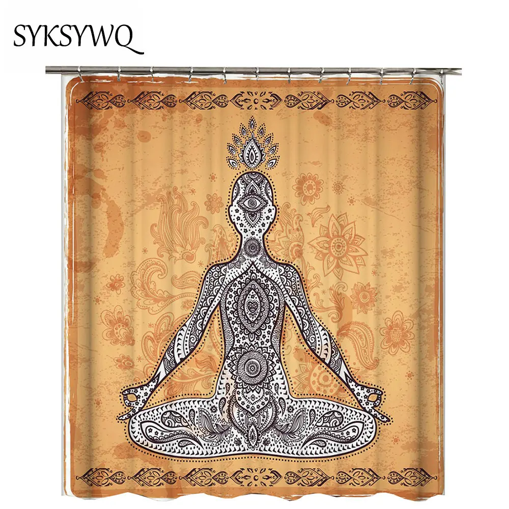 Vintage Yoga Shower Curtain Mandala Drop Shipping cortina de ducha Indian Meditation Bathroom Curtain 3d
Vintage Yoga Shower Curtain Mandala Drop Shipping cortina de ducha Indian Meditation Bathroom Curtain 3d
