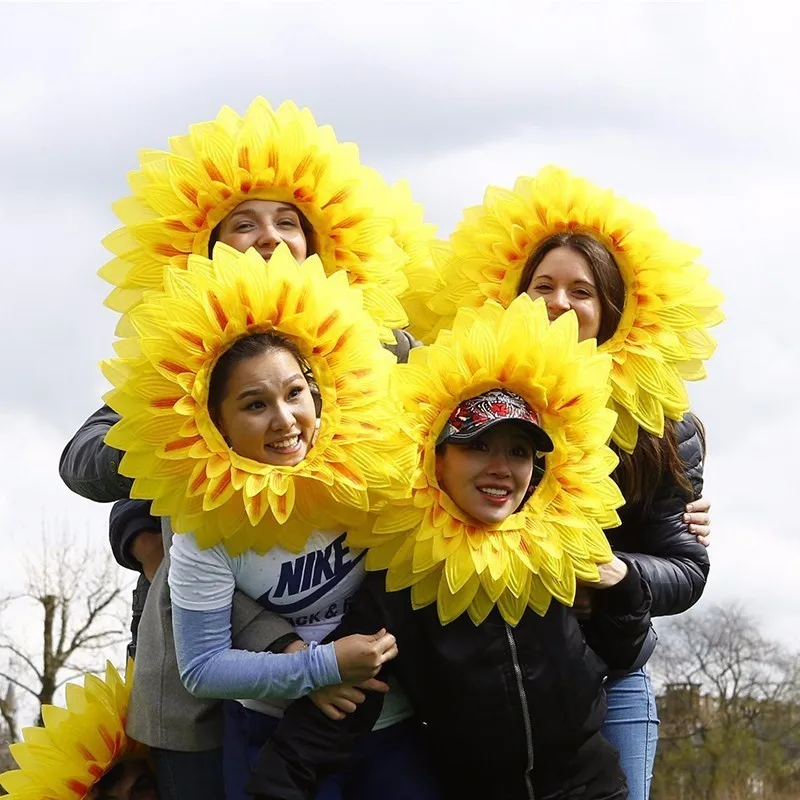 Show own face's flower фестиваль праздников фотореквизит цветы для детских игр