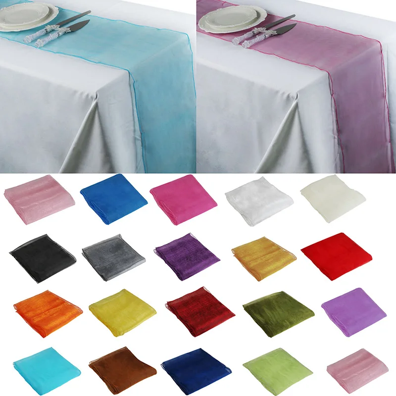 1PC 30x275cm Sheer Organza Fabric Organza Table Runner Flag Chiar 18 Colors For Wedding Party Banquet Decoration Supplies
1PC 30x275cm Sheer Organza Fabric Organza Table Runner Flag Chiar 18 Colors For Wedding Party Banquet Decoration Supplies