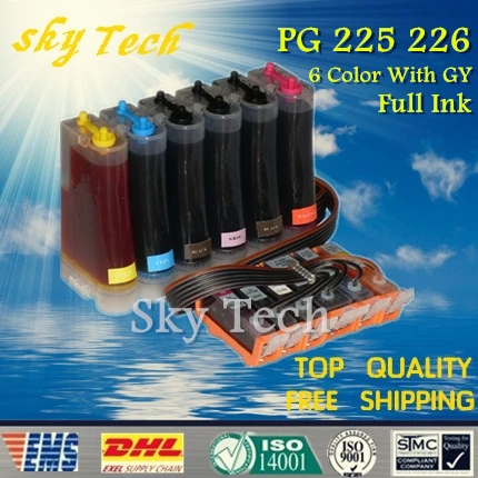 6 Color Full Ink CISS suit for PGI225 CLI226 , PGI-225 CLI-226 CISS For Canon MG6110 MG6120 MG6220 MG8120 MG8220 ,with ARC chip
6 Color Full Ink CISS suit for PGI225 CLI226 , PGI-225 CLI-226 CISS For Canon MG6110 MG6120 MG6220 MG8120 MG8220 ,with ARC chip