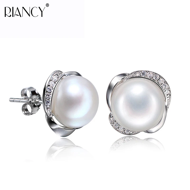 Fashion Pearl Earrings Natural Freshwater Pearl 925 Sterling Silver Pearl stud Earrings Jewelry For Woman Gift
Fashion Pearl Earrings Natural Freshwater Pearl 925 Sterling Silver Pearl stud Earrings Jewelry For Woman Gift