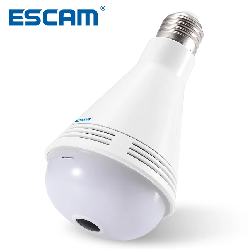 ESCAM QP137 Bulb 2MP HD 1080P 360 Degree Panoramic Bluetooth Speaker IP Camera Supports E-Mail Alarm
ESCAM QP137 Bulb 2MP HD 1080P 360 Degree Panoramic Bluetooth Speaker IP Camera Supports E-Mail Alarm