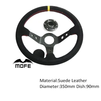 MOFE Racing SPECIAL OFFER 350mm Deep Dish Aluminum Suede Leather Original Logo Steering Wheel for Sport Car + Horn Button
MOFE Racing SPECIAL OFFER 350mm Deep Dish Aluminum Suede Leather Original Logo Steering Wheel for Sport Car + Horn Button