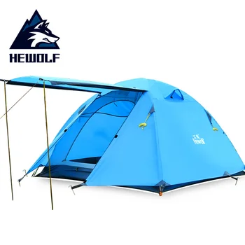 Hewolf New big space high qualight 3-4 person aluminum outerdoor camping equipment tents double layer 4 season outdoor rain tent
Hewolf New big space high qualight 3-4 person aluminum outerdoor camping equipment tents double layer 4 season outdoor rain tent