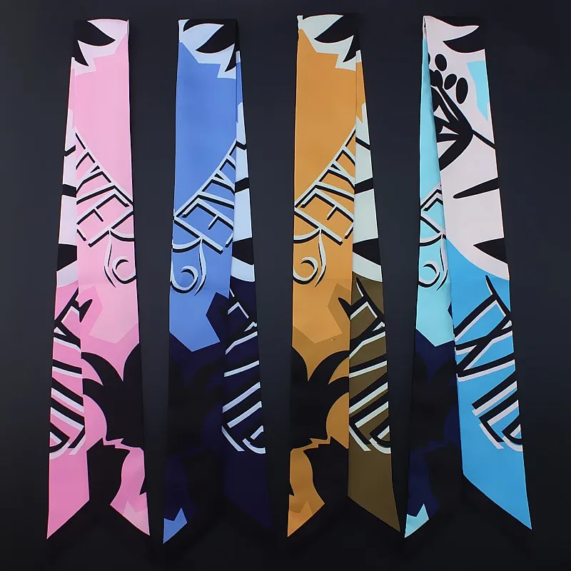 POBING New Design Letters Print Silk Scarf Women Head Scarf Brand Small Tie Handle Bag Ribbon Long Scarves Female Wraps 100*5CM
POBING New Design Letters Print Silk Scarf Women Head Scarf Brand Small Tie Handle Bag Ribbon Long Scarves Female Wraps 100*5CM