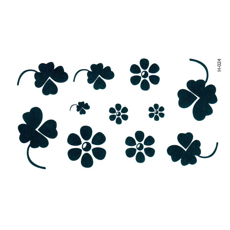 Clover waterproof temporary tattoos Leaf flower temporary body arts flash tattoo tatouage temporaire henna taty kids tattoo
Clover waterproof temporary tattoos Leaf flower temporary body arts flash tattoo tatouage temporaire henna taty kids tattoo