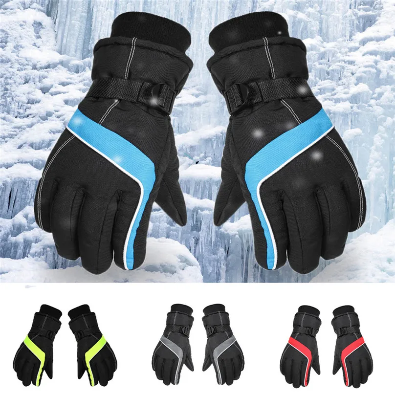 New Women Men Ski Gloves Winter Waterproof Anti-Cold Warm Gloves Outdoor Sport Snow Sportswear Camping Skiing Gloves #3j15 (3)