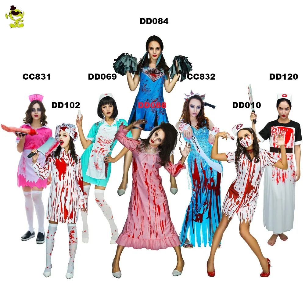Women's Zombie Nurse Costumes For Halloween Scary Bloody Mary Students Roleplay Bloody Costume Party For Cosplay
Women's Zombie Nurse Costumes For Halloween Scary Bloody Mary Students Roleplay Bloody Costume Party For Cosplay