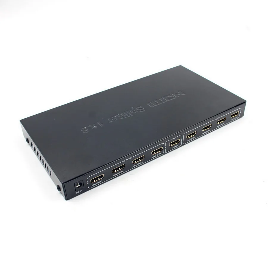 dhl or fedex 5pcs HDMI Splitter 1x8 HDMI Switcher 1 Input 8 Output 4K 1080p Full HD 3D for PC Blu-Ray Decoder Satellite Receiver
dhl or fedex 5pcs HDMI Splitter 1x8 HDMI Switcher 1 Input 8 Output 4K 1080p Full HD 3D for PC Blu-Ray Decoder Satellite Receiver