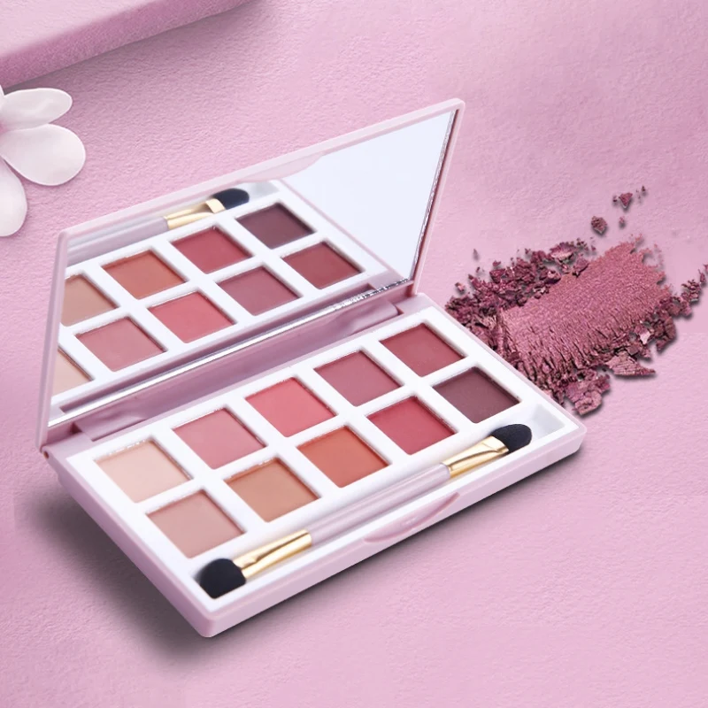 10-color Eyeshadow Palette Waterproof Lasting Colorfast Shimmer Matte Eye Shadow With Brush Mirror
10-color Eyeshadow Palette Waterproof Lasting Colorfast Shimmer Matte Eye Shadow With Brush Mirror