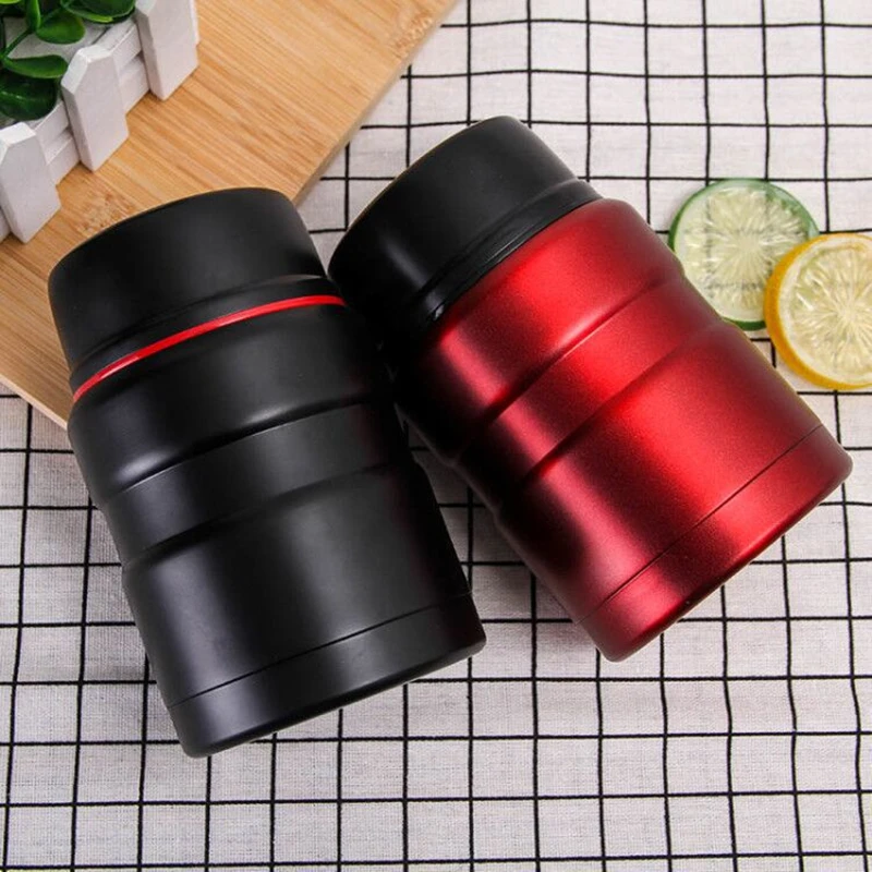 Lecrownaire 500ml thermal lunch boxes leak proof food container food grade 304 stainless steel jar
Lecrownaire 500ml thermal lunch boxes leak proof food container food grade 304 stainless steel jar