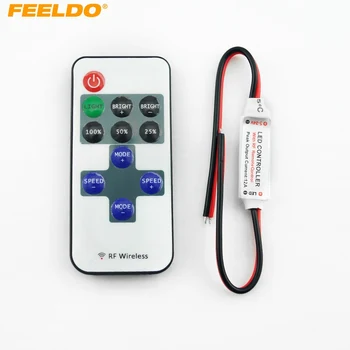 FEELDO Car DC 5-24V Single Color Remote Controler Dimmer 11keys Mini Wireless RF LED Controller for LED Strip Light #AM3941
FEELDO Car DC 5-24V Single Color Remote Controler Dimmer 11keys Mini Wireless RF LED Controller for LED Strip Light #AM3941