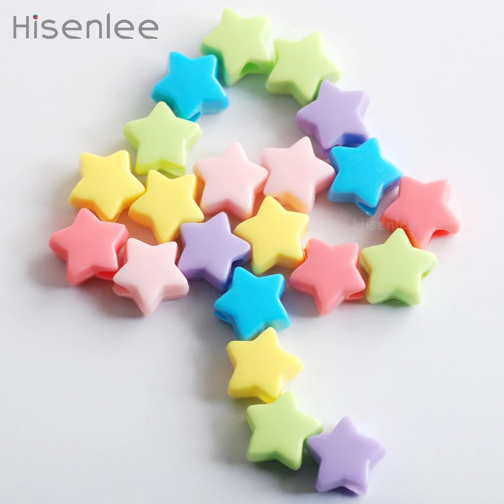 Hisenlee 50 / 100 pcs/bag 13mm Colorful mixed colors Acrylic five pointed star Bracelet / child toy making bead
Hisenlee 50 / 100 pcs/bag 13mm Colorful mixed colors Acrylic five pointed star Bracelet / child toy making bead