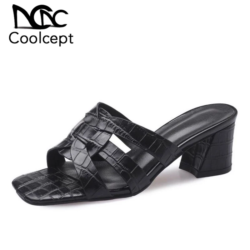 Coolcept High Quality Women Sandals Genuine Leather Solid Color Slippers Leisure Outdoor Beach Summer Sandals Women Size 34-39
Coolcept High Quality Women Sandals Genuine Leather Solid Color Slippers Leisure Outdoor Beach Summer Sandals Women Size 34-39