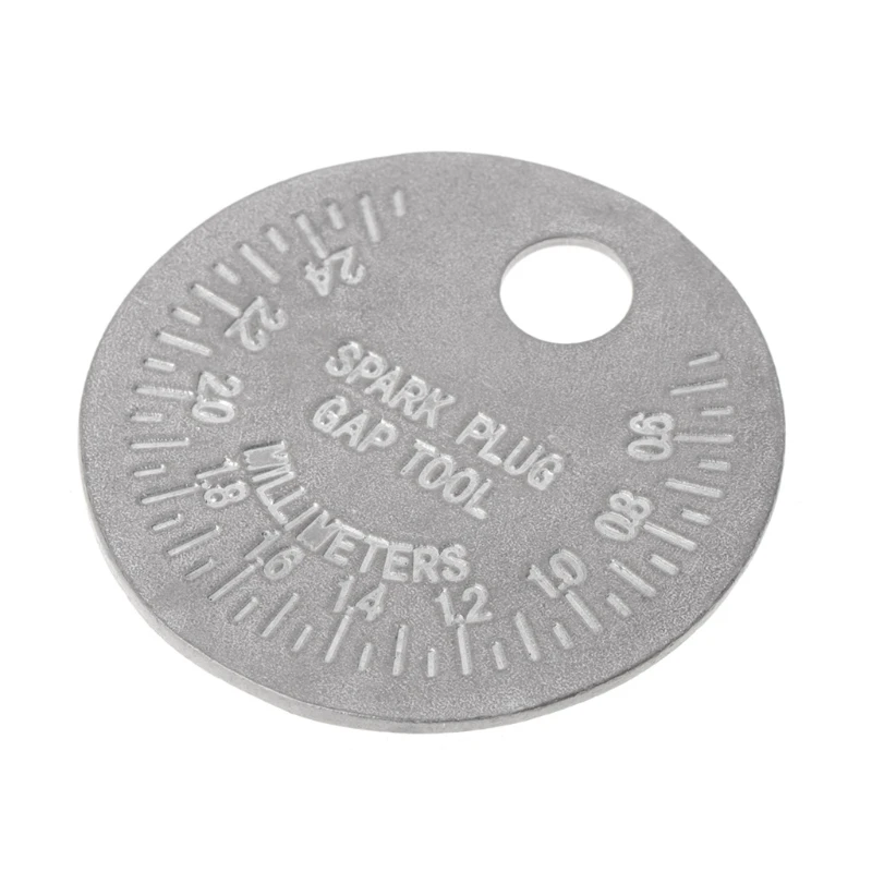 Spark Plug Gap Gauge Tool Measurement Coin-Type 0.6-2.4mm Range Spark Plug Gage 77UC
Spark Plug Gap Gauge Tool Measurement Coin-Type 0.6-2.4mm Range Spark Plug Gage 77UC