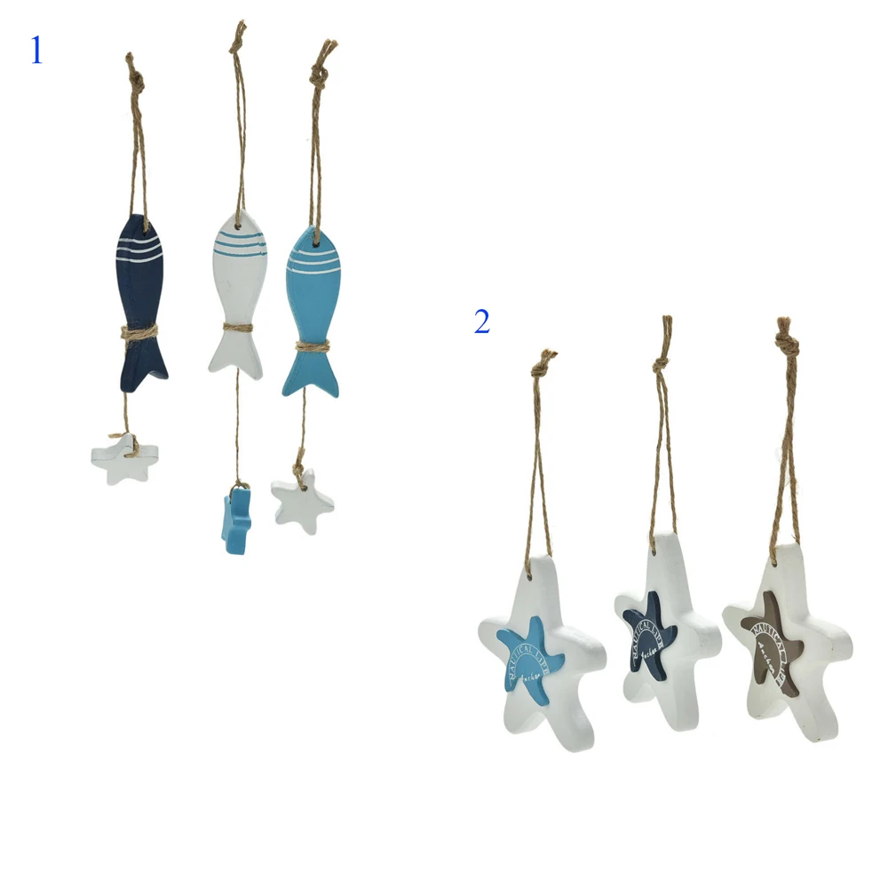 1Pc 100% Brand New High Quality Adorn Wood Crafts Mediterranean Style Decorated Marine Pendant Fish/Starfishes Random Color
1Pc 100% Brand New High Quality Adorn Wood Crafts Mediterranean Style Decorated Marine Pendant Fish/Starfishes Random Color