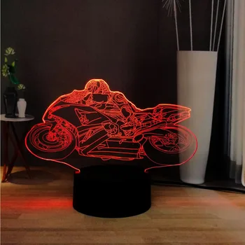 2019 New 3D Traffic Creative Cool Motorcycle 7 Color Change LED Switch Controller Night Light Children Holiday Christmas Gift
2019 New 3D Traffic Creative Cool Motorcycle 7 Color Change LED Switch Controller Night Light Children Holiday Christmas Gift