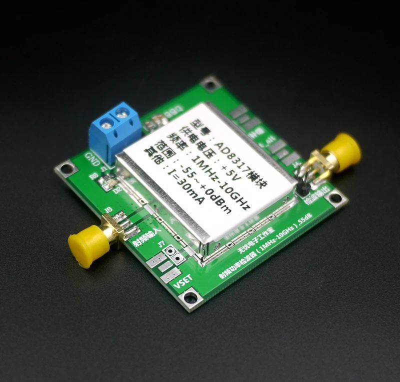 NEW 1PC AD8317 Module RF Power Meter Logarithmic Detector Power Detection (1-10000MHz)
NEW 1PC AD8317 Module RF Power Meter Logarithmic Detector Power Detection (1-10000MHz)