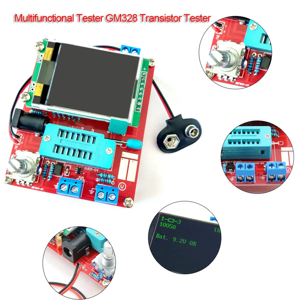 Multifunctional Tester GM328 Transistor Tester Resistance Inductance Capacitance Meter ESR Instrument DIY Kit
Multifunctional Tester GM328 Transistor Tester Resistance Inductance Capacitance Meter ESR Instrument DIY Kit