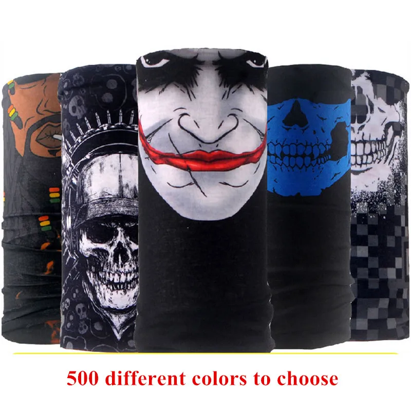3D Seamless Balaclava Magic Scarf Neck Face Masks Ghost Skull Skeleton Head Bandanas Shield Headband Headwear Men Bicycle H8
3D Seamless Balaclava Magic Scarf Neck Face Masks Ghost Skull Skeleton Head Bandanas Shield Headband Headwear Men Bicycle H8