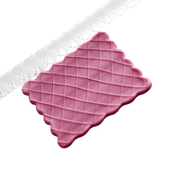 Rolling Pin Fondant Cake Decorating Roller Impression Pattern Roller diamond check Designed Rolling Pin Gift
Rolling Pin Fondant Cake Decorating Roller Impression Pattern Roller diamond check Designed Rolling Pin Gift