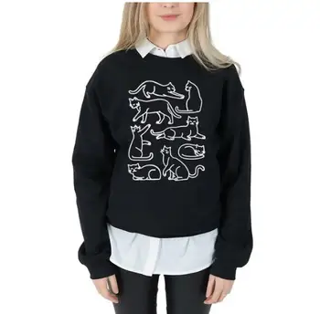Eight Cats Crewneck Sweatshirt Women Kawaii Harajuku Hoodie Funny Graphic Jumpers Cat Lover Shirt Womens Clothing Drop Shipping
Eight Cats Crewneck Sweatshirt Women Kawaii Harajuku Hoodie Funny Graphic Jumpers Cat Lover Shirt Womens Clothing Drop Shipping