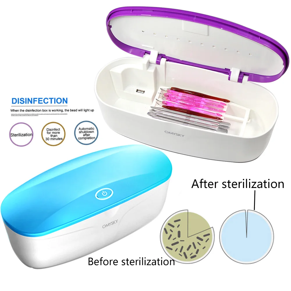 UV Sterilizer LED For Manicure Instruments Disinfection Esterilizador Manicure UV LED Nail Tools Nail Tweezers Disinfector Box
UV Sterilizer LED For Manicure Instruments Disinfection Esterilizador Manicure UV LED Nail Tools Nail Tweezers Disinfector Box