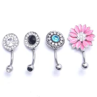 Sexy Dangle Navel Belly Button Rings Belly Navel Piercing Surgical Steel Belly Dance Bars Body Jewelry Piercing Barbell image