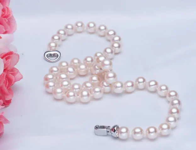noble women gift Jewelry Clasp 17INCH AAA+ Round white Grade 7.5-8mm Natural Freshwater Pearl Necklace
noble women gift Jewelry Clasp 17INCH AAA+ Round white Grade 7.5-8mm Natural Freshwater Pearl Necklace